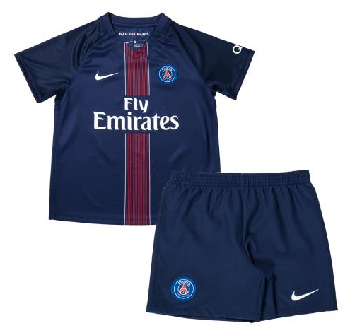 PSG Home Kids Football Kit 1617 - SoccerLord