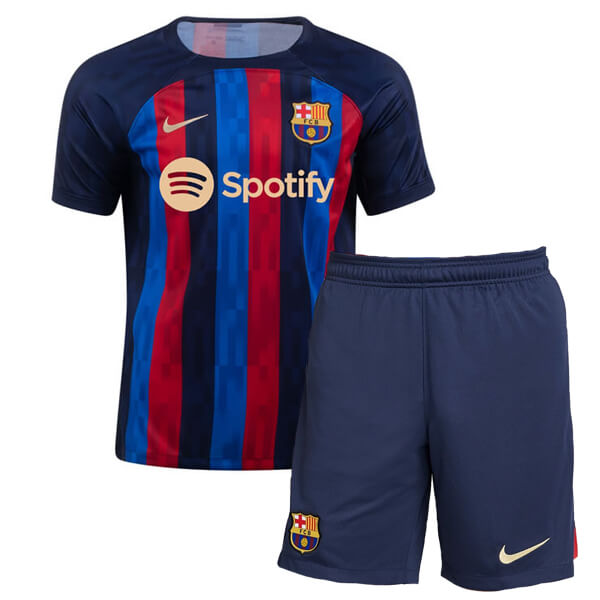 Reiziger tobben kabel Barcelona Home Kids Football Kit 22/23 - SoccerLord
