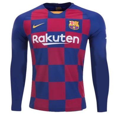 Barcelona Home Long Sleeve Football Shirt 19/20 - SoccerLord