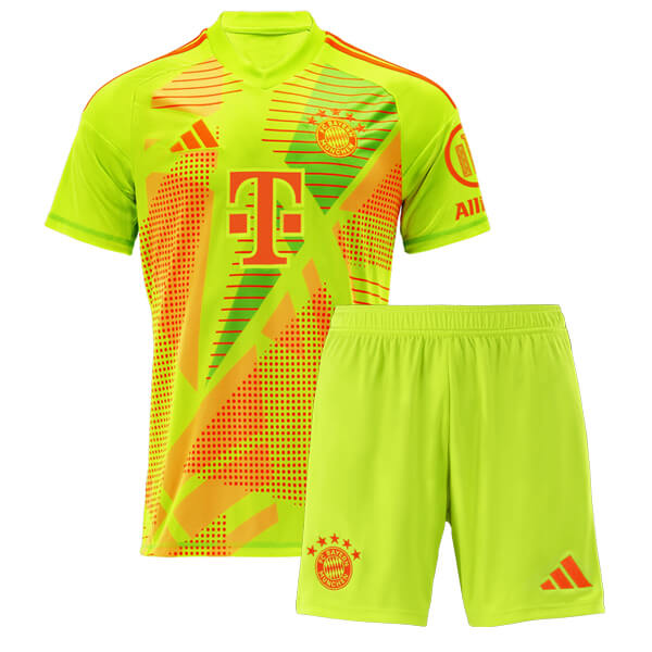 Bayern Munich Goalkeeper Kids Kit 24 25