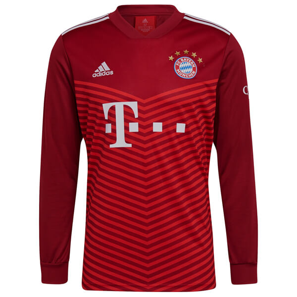 Bayern Munich Home Long Sleeve Football Shirt 21/22 - SoccerLord