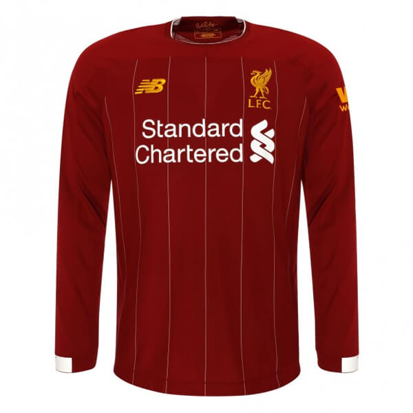 Liverpool Home Long Sleeve Football Shirt 19/20 - SoccerLord