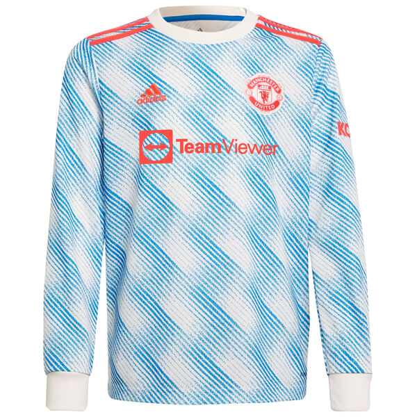 Manchester United Away Long Sleeve Football Shirt 21/22 - SoccerLord