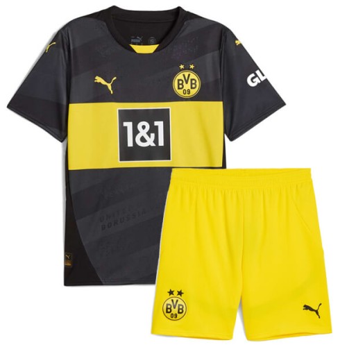 Borussia Dortmund Away Kids Football Kit 24 25