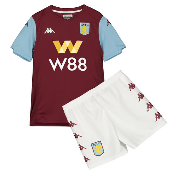 Aston Villa Home Kids Football Kit 19/20 - SoccerLord