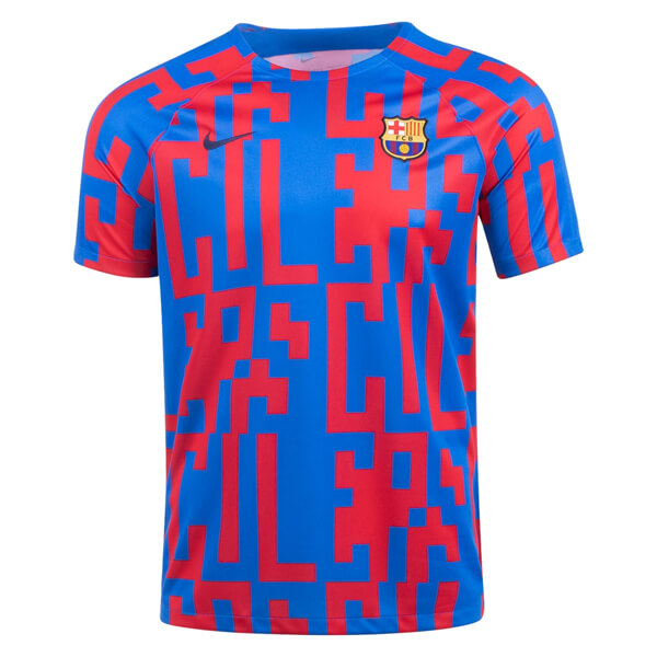 Barcelona Pre Match Training Football Shirt - SoccerLord