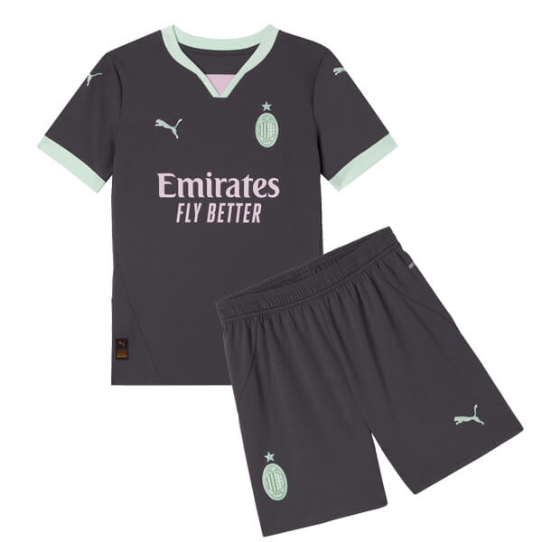 AC Milan Third Kids Football Kit 24 25