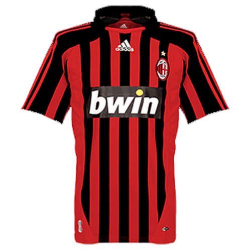 2007-08 AC Milan Retro Vintage Home Jersey
