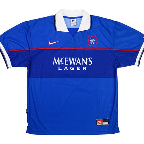 Score Draw Rangers Mens SS Home Shirt 1996/97