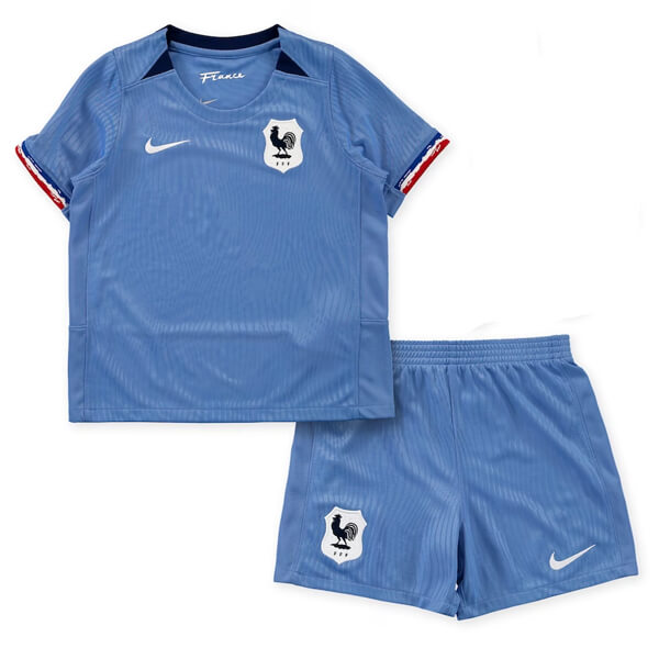 France Womens Home Kids Football Kit 2023 - SoccerLord