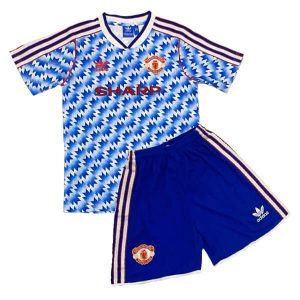 retro man utd shirt blue and white