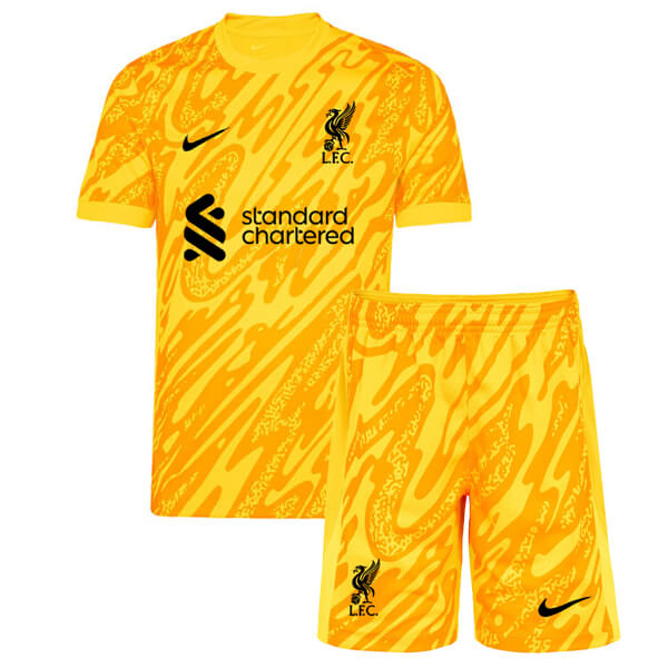 Liverpool Yellow Goalkeeper Kids Kit 24 25