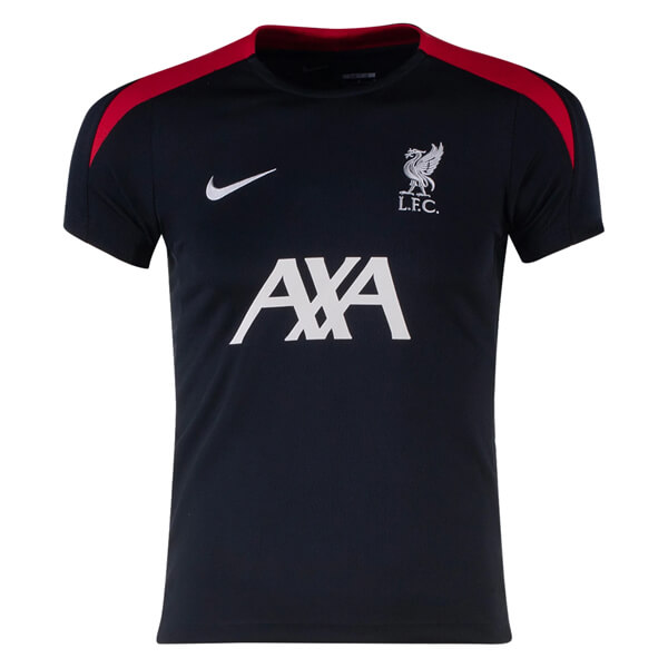 Liverpool Pre Match Training Top Black Red SoccerLord