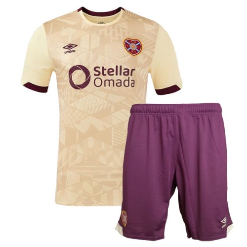 Hearts Away Kids Football Kit 24 25