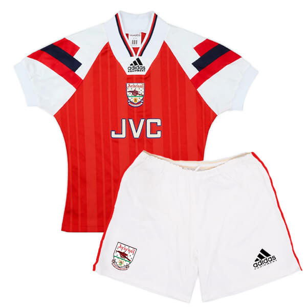 Retro Arsenal Home Kids Football Kit 1992 94